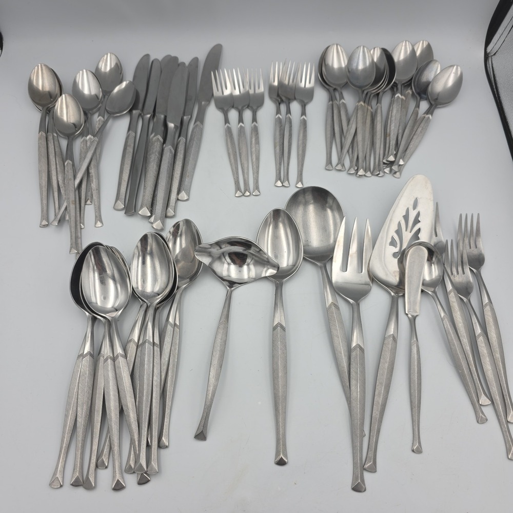 Stanley Roberts SPARTAN Stainless Flatware 74 Piece Set Japan
